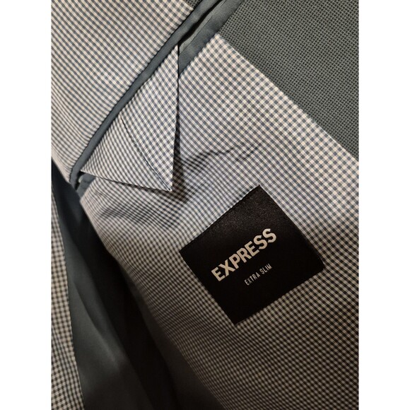 EXPRESS Men's Extra Slim Green Suit Jacket 42L Extra Slim/Pants 33/32 Extra Slim - Picture 5 of 15